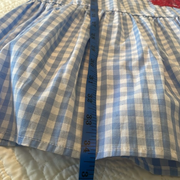 New J. Marie Rebel Ruffle Neck Blue and Red Gingham Dress size XS - Picture 12 of 16